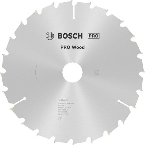 Bosch accessoires bosch pro wood cirkelzaagblad, 216 x 2 x 30 mm