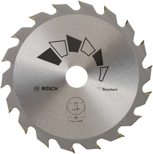 Bosch accessoires cirkelzaagblad standard 140x20 t18 - 2609256b54