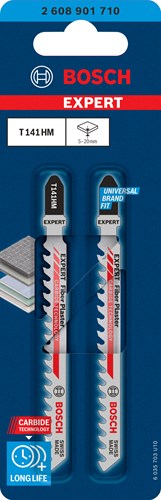 Bosch accessoires expert decoupeerzaagblad t141hm 2st fiber plaster - 2608901710
