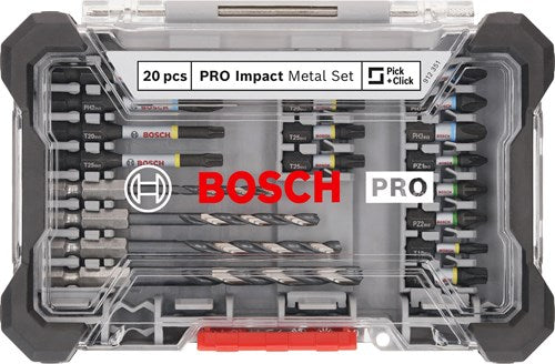 Bosch accessoires bosch professional pro impact metal boor- bitset 20-delig - 2608521u84