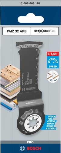 Bosch accessoires bosch professional - zaagblad - bi-metaal - 32x60mm - starlockplus