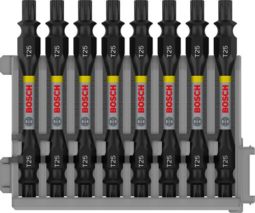 Bosch accessoires schroefbit tweezijdig impact control t25, 65 mm 8x - 2608522340