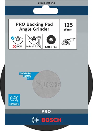 Bosch accessoires x-lock steunschijf voor fiberschijven 125 mm soft - 1 stuk(s) - 2608601714