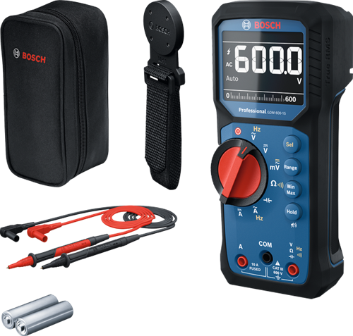 Bosch blauw gdm 600-15 professional multimeter + mh1 magneethouder - 0601077301