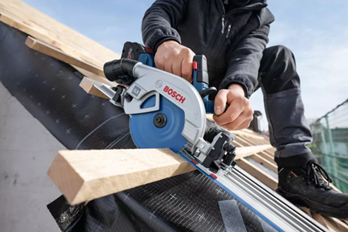 Bosch blauw bosch professional gks 18v-57-2 gx - cirkelzaag - exclusief accu en leider - inclusief parallelgeleider - zaagblad - fsn 440 x