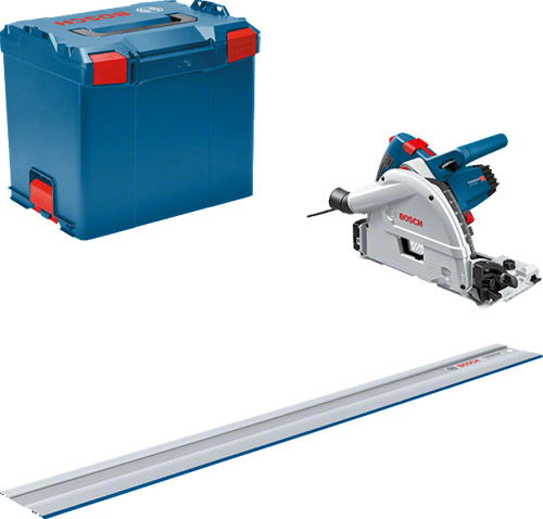 Bosch blauw gkt 55 gce professional invalcirkelzaagmachine | set | 1400 w | 1 x geleiderail | 165 mm zaagblad - 0615990m9d