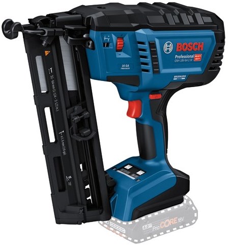 Bosch blauw bosch professional gnh 18v-64-2 m accu afwerktacker 16ga 18v basic body - 0601482000