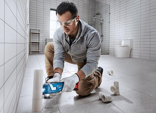 Bosch blauw bosch professional gop 18v-34 accu multitool + accessoires 18v basic body in l-boxx - 06018g2002