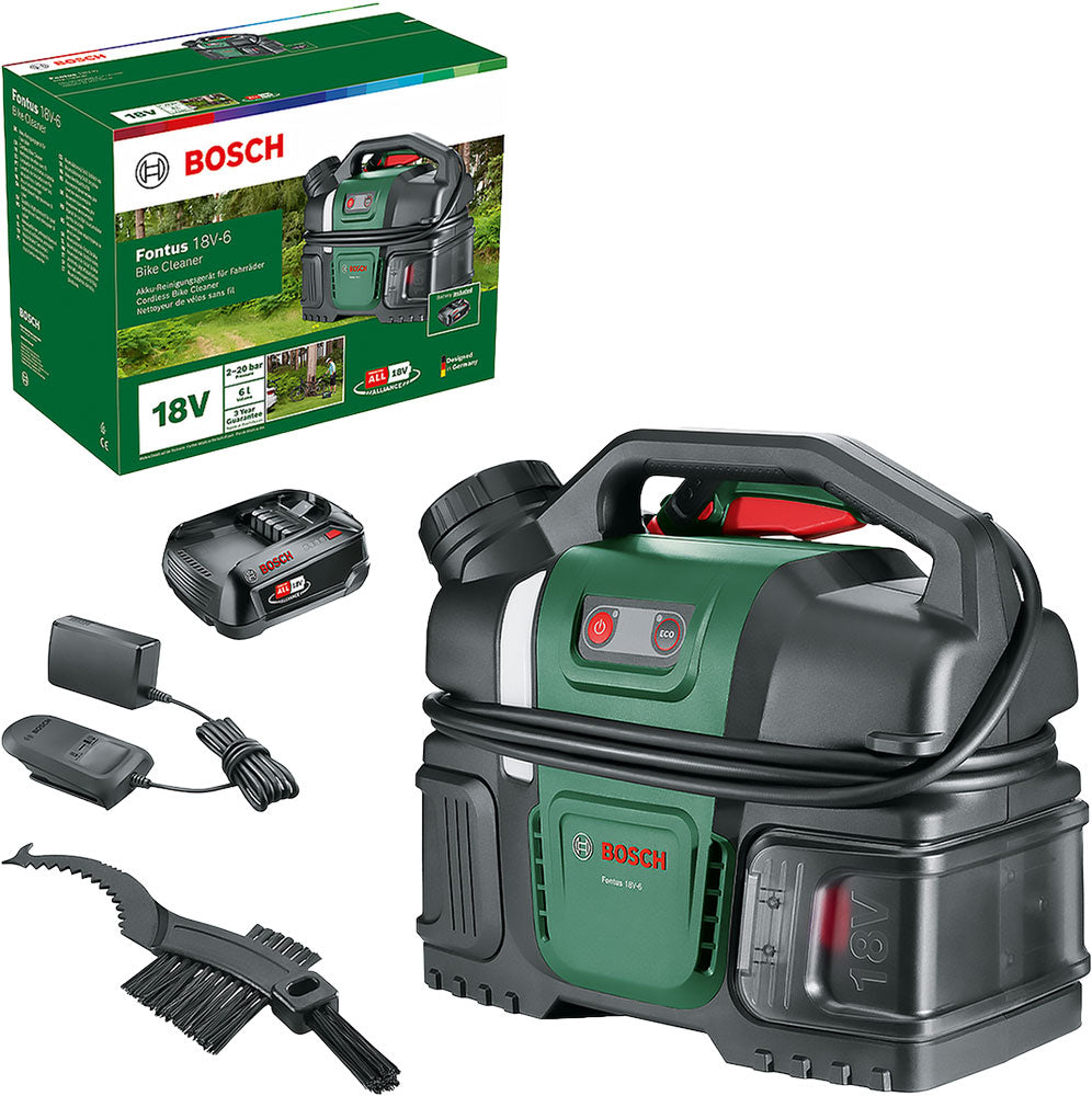 Bosch hogedrukreiniger fontus snoerloos 20bar 18v 6l