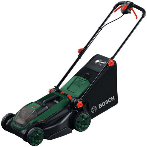 Bosch groen accumaaier rotak 18v2-38 | incl. 2 x 18 v li-ion accu (4,0 ah) + al 2x18v-88 lader + mulchplug - 06008b9m00