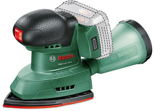 Bosch groen easysander 18v-8 accu multischuurmachine | incl. 3 schuurbladen | zonder accu en lader - 06033e3000