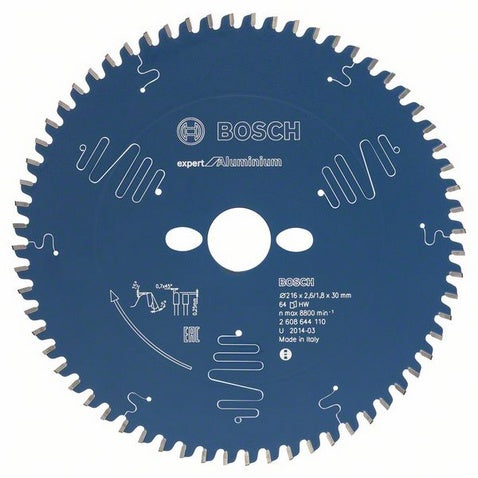 Bosch accessoires cirkelzaagblad expert for aluminium 305x30x2.8 2x96t - 2608644115