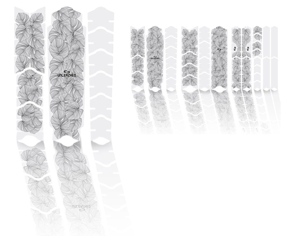 Unleazhed unscratch - frame protection film monstera white matt | xxl