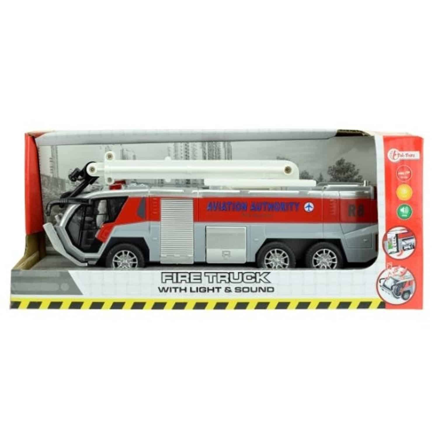 Toi-toys brandweerauto met licht, geluid en wrijvingsaandrijving
