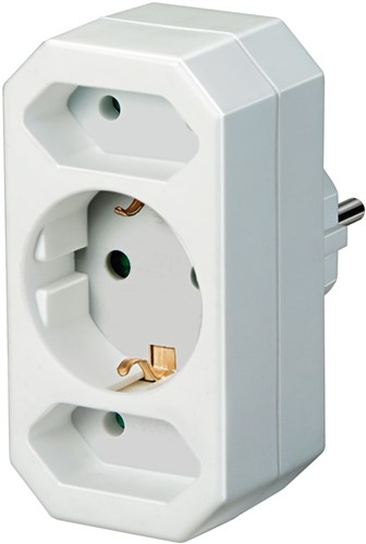 Brennenstuhl adapterstekker geaarde 2+1 - 1508050
