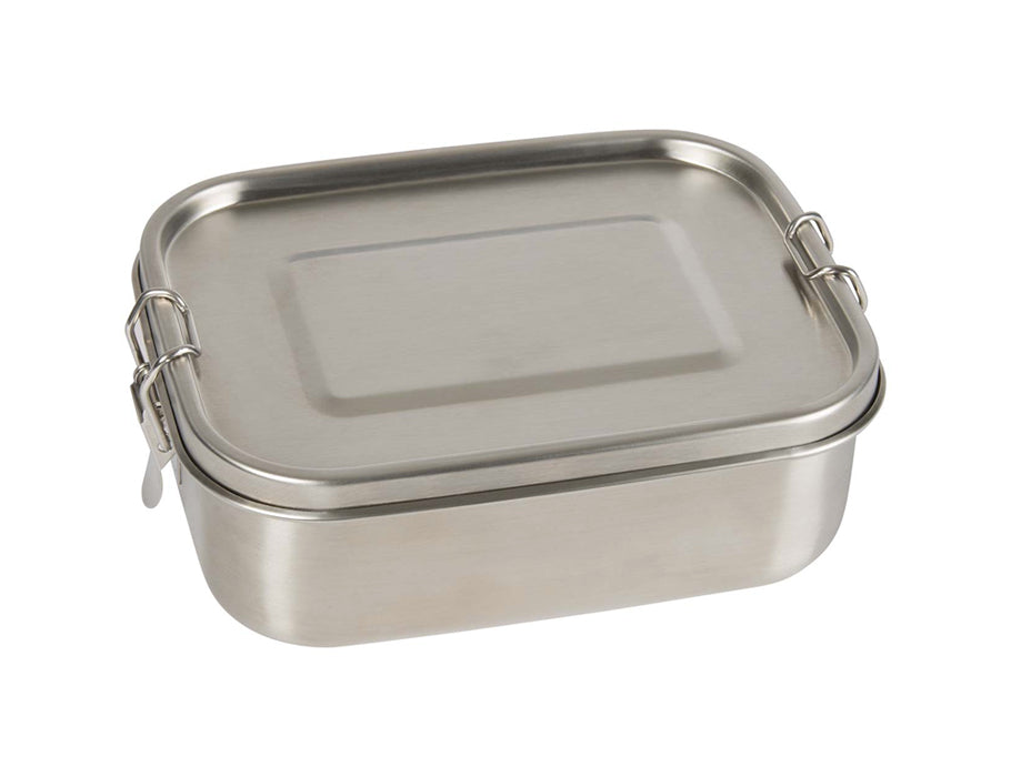 Memo lunchbox RVS - met verdeler en siliconenring
