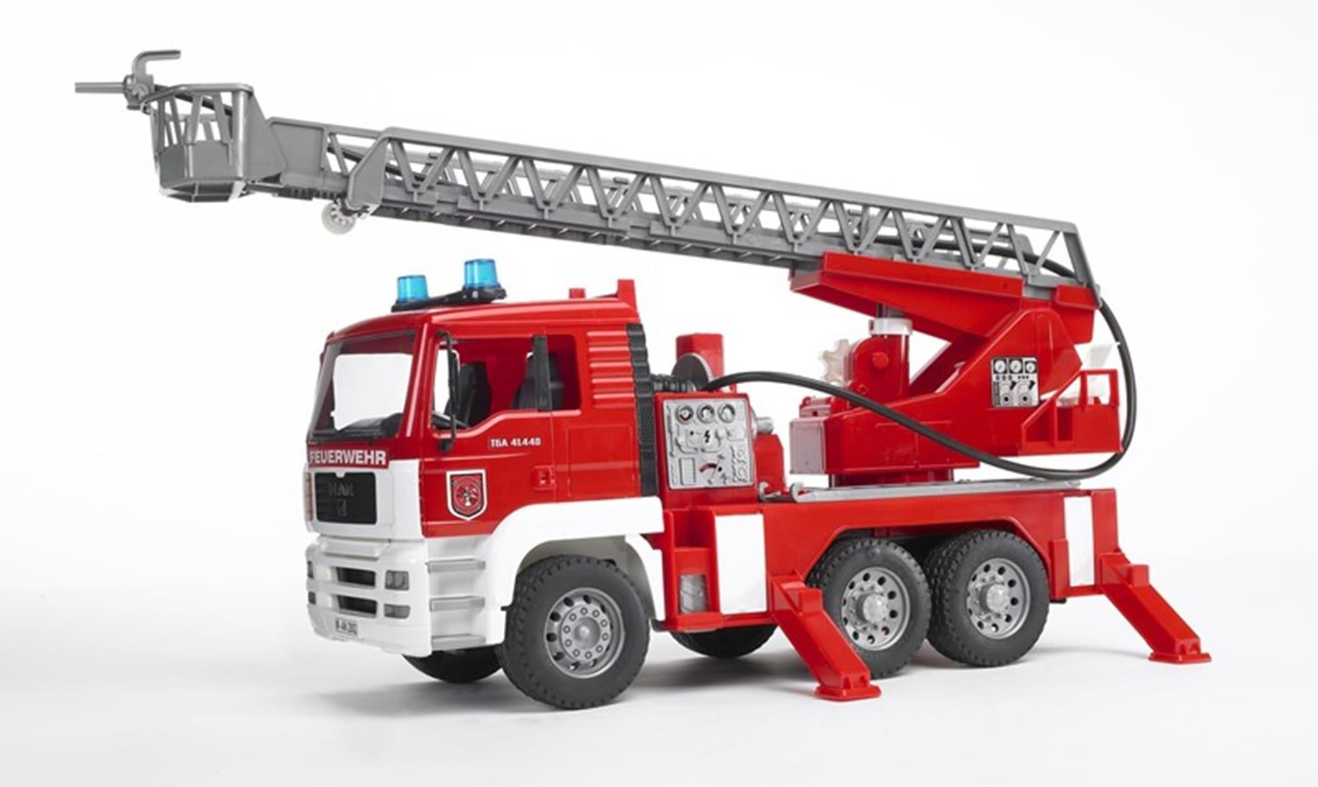 Bruder auto brandweerwagen met pracht en praal