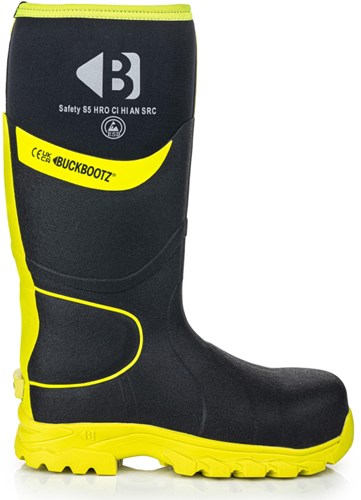Buckbootz werklaars bbz8000 s5 zwart geel | zwart geel | maat 37 - 00.176.111.37