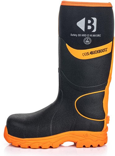 Buckbootz werklaars bbz8000 s5 zwart oranje | zwart oranje | maat 37 - 00.0176.098.37