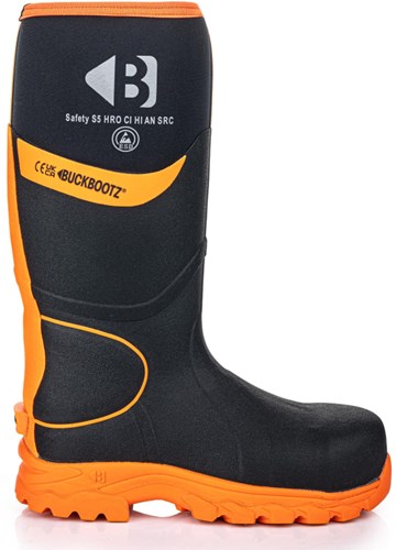 Buckbootz werklaars bbz8000 s5 zwart oranje | zwart oranje | maat 45 - 00.0176.098.45