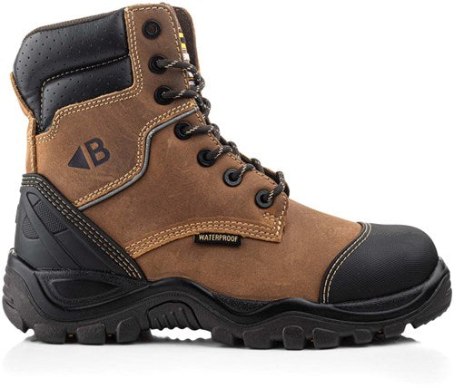 Buckbootz werkschoen bsh008wpnm hoog s3 + kn | bruin | maat 43 - 00.176.031.43
