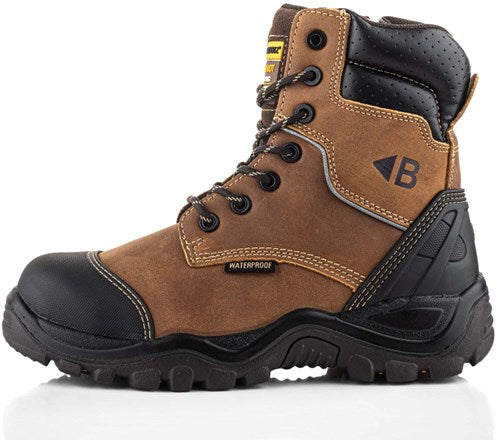 Buckbootz werkschoen bsh008wpnm hoog s3 + kn | bruin | maat 47 - 00.176.031.47