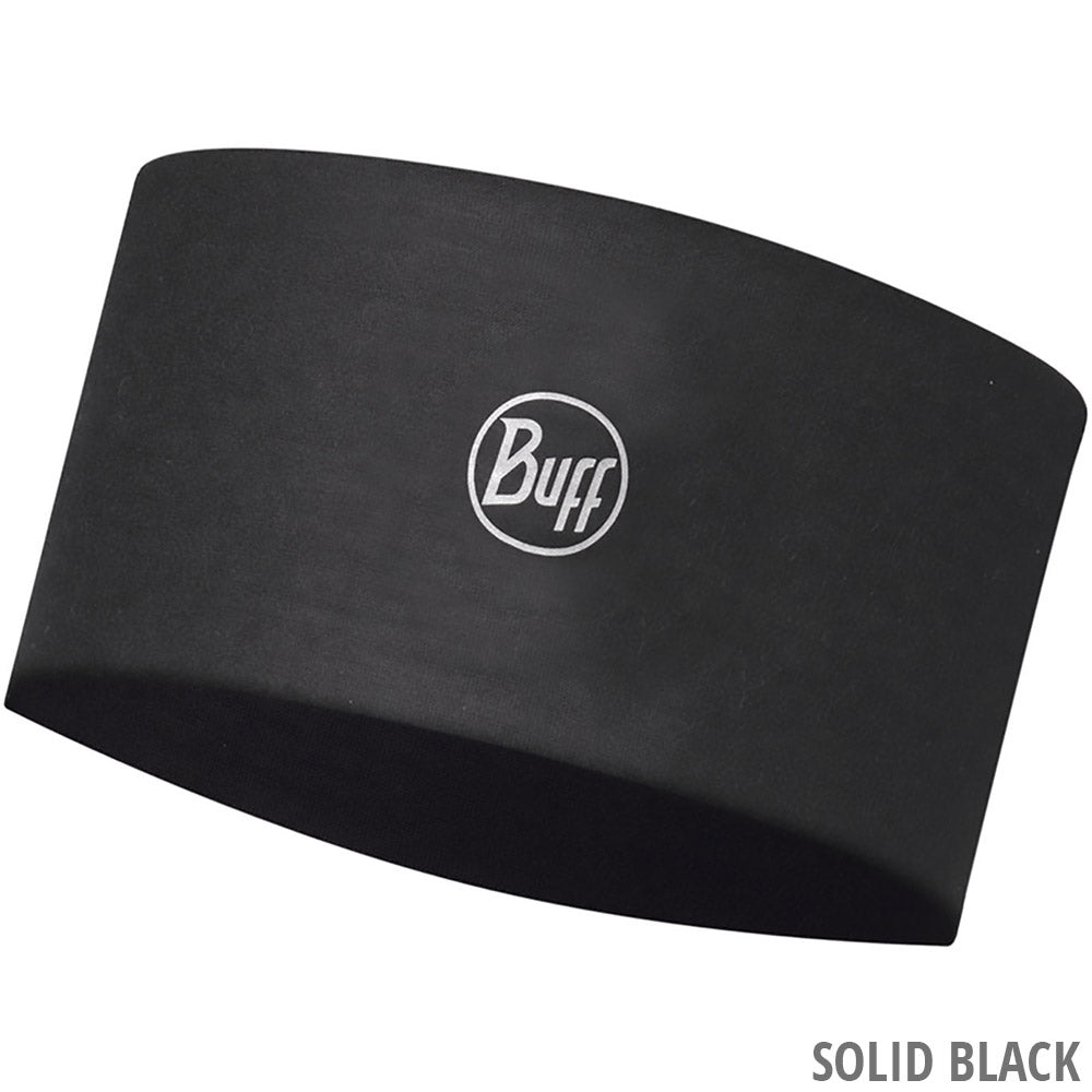Buff coolnet uv® wide - headband | solid black