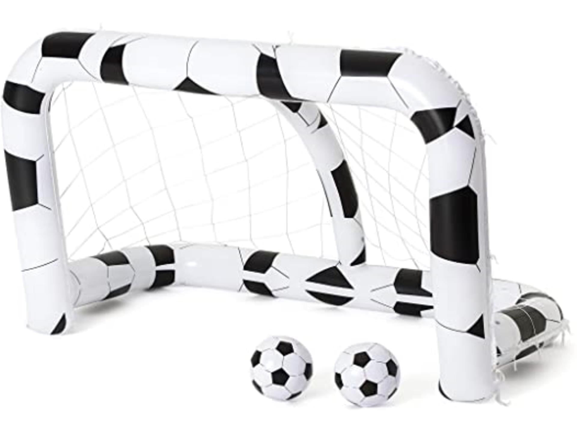 Bestway speelcentrum opblaas voetbaldoel met 2 ballen