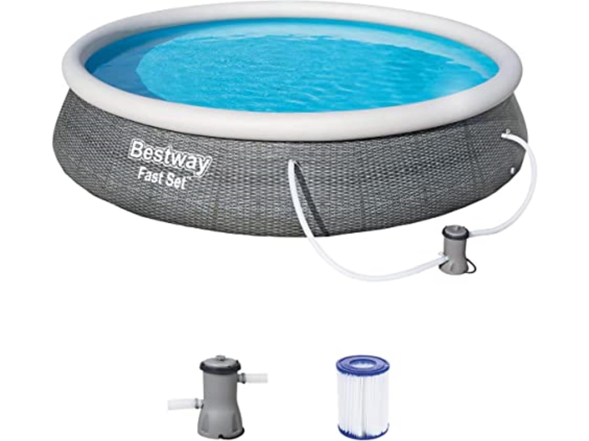 Bestway zwembad snelset set rond rotan, 396cm
