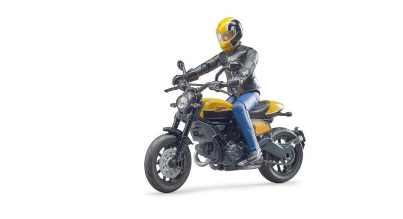 Bruder bworld scrambler ducati met speelfiguur