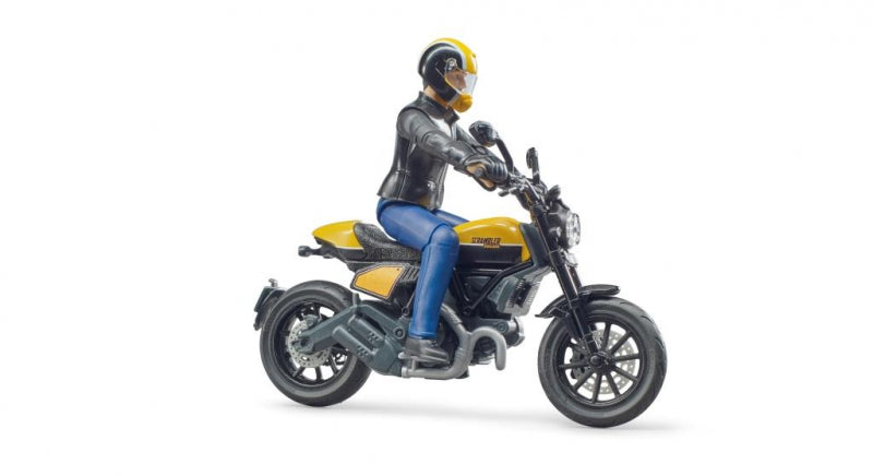Bruder bworld scrambler ducati met speelfiguur