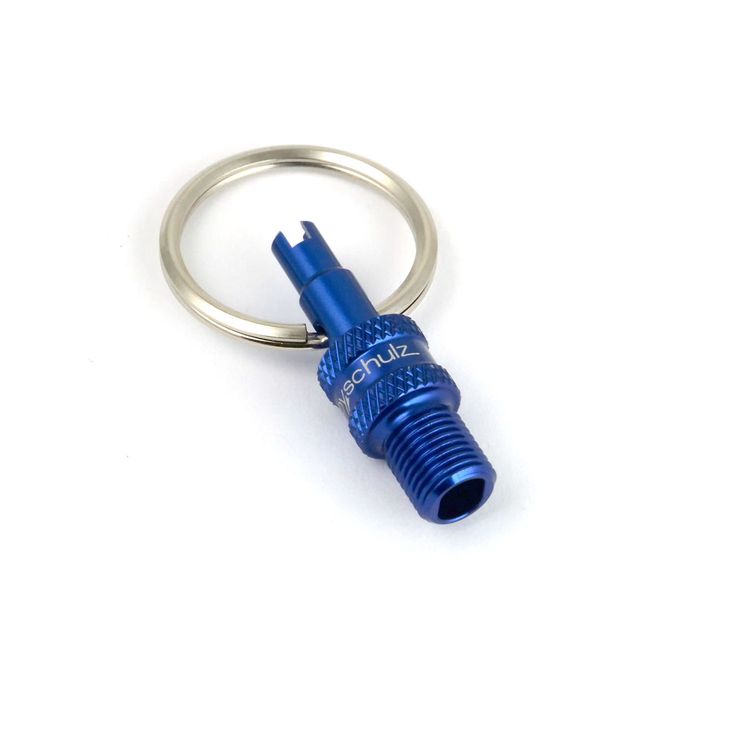 Ventieladapter van schulz mini sv dv -> av blauw