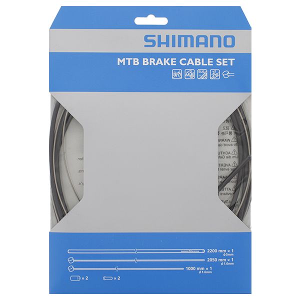 Shimano remkabelset mtb br.cable set shim.mtb black