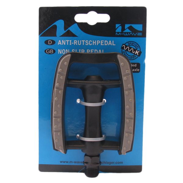 M-Wave Platformpedaal Stadsfiets Antislip 9 16 Inch Zwart Set