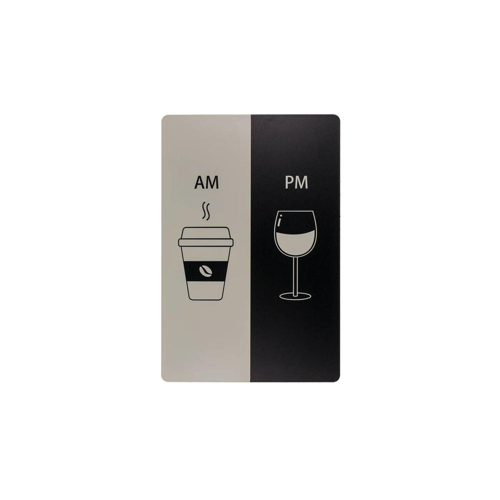 Ootb tekstbord metaal am - pm 20x30cm