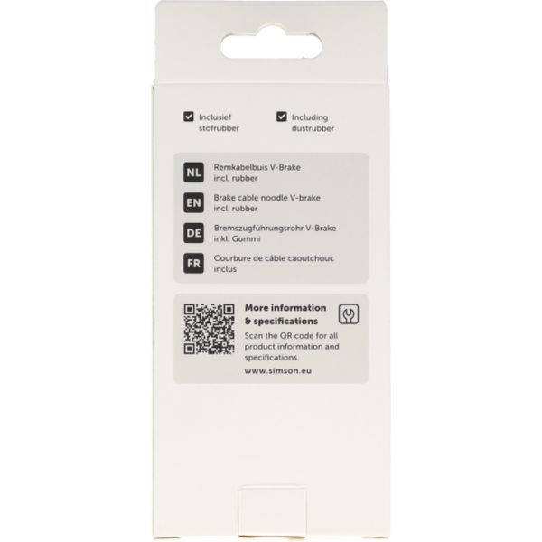 Rema tip top nederland b.v. simson remkabelbuis v-brake inclusief rubber