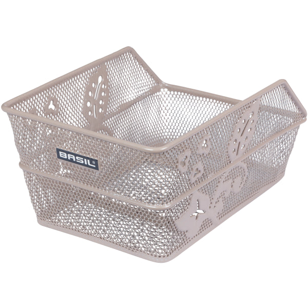 Basil fietsmand cento flower s 31 x 21 x 0 - nude metallic