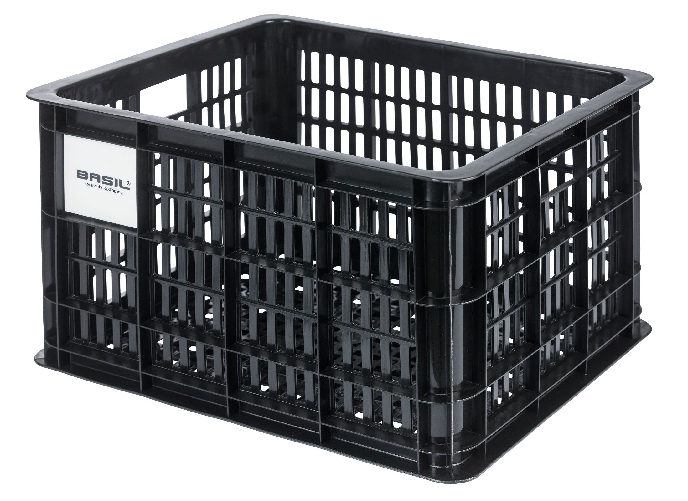 Basil 21146 fietskrat m gerecycled kunststof mik 29,5l zwart