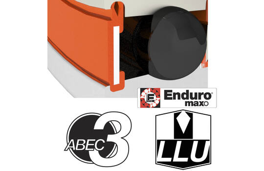 Enduro bearings 6801 llu max - abec 3 max (radial) - 12x21x5