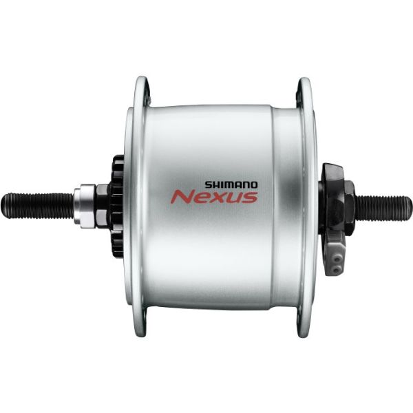 Shimano naafdynamo nexus dh-c6000-3r 3 watt 36 gaats - rollerbrakes - zilver