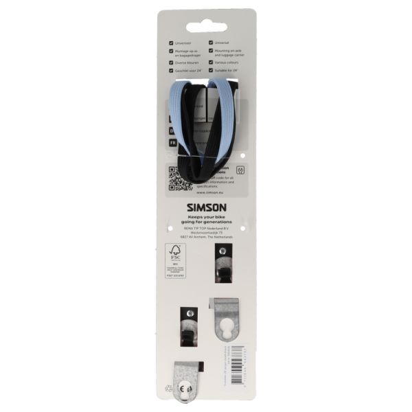 Simson triobinder jongen 24i - zwart blauw