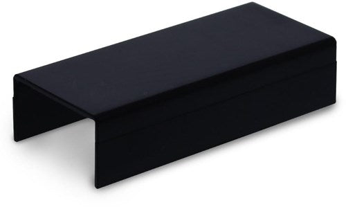 Enzo canalit systeem25 koppelstuk met bodemstuk 25x13mm zwart - 4745720