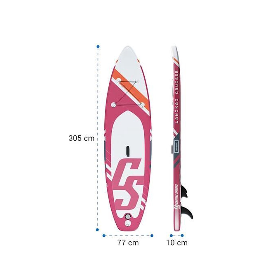 Ty capital sports sup board lanikai cruiser 9'8 rus red