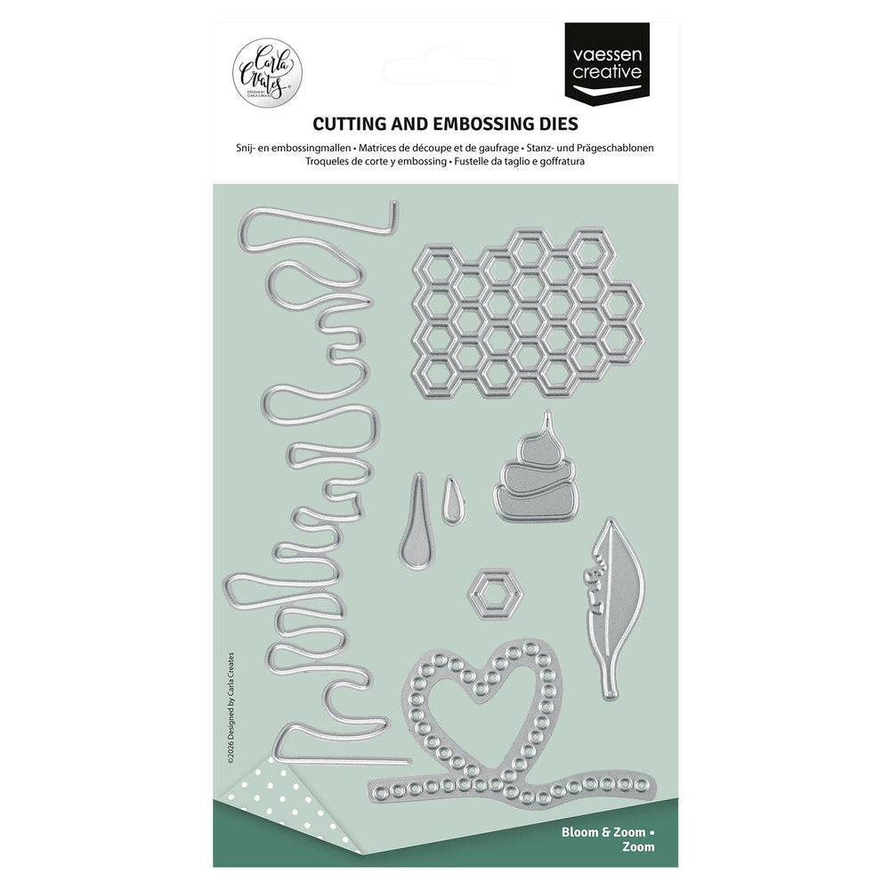 Vaessen creative • snij- en embossingmallen by carla creates zoom 6st.