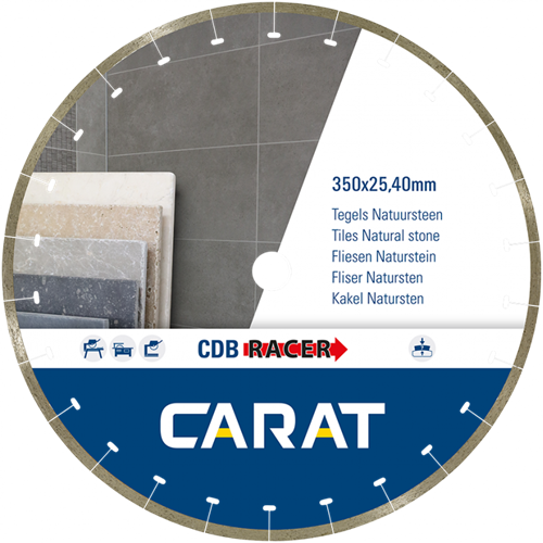 Carat cdbm350400 | racer diamantzaagblad | 350 x 25,40 | tegels natuursteen - cdbm350400