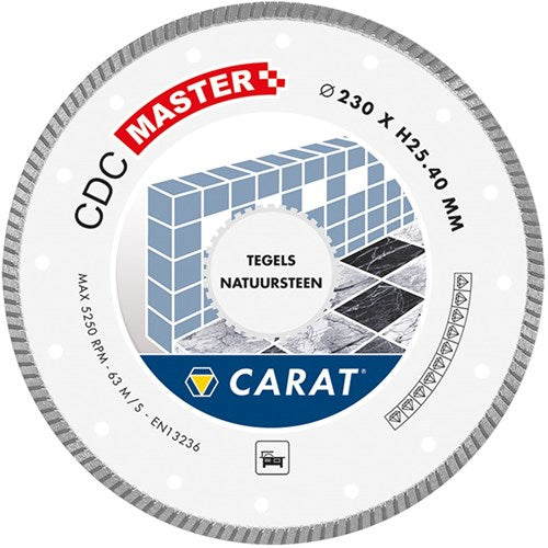 Carat diamantzaag tegels nat.steen ø200x25,40mm, cdc master - cdcm200400 - cdcm200400