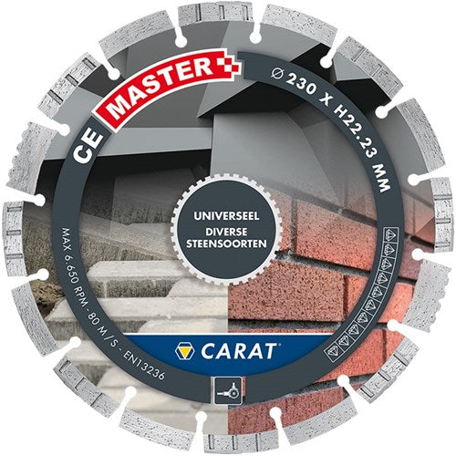 Carat diamantzaag universeel ø125x22,23mm, ce master - cem1253000 - cem1253000
