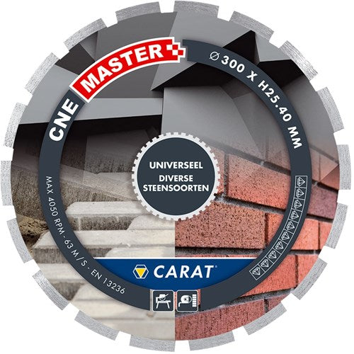 Carat diamantzaagblad voor natzagen - 350 x 25,4mm - universeel zaagblad voor o.a w-3511 buc350 - cnem350400