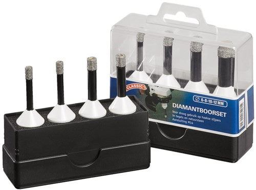 Carat droogboorset haakse slijper ø6-6-8-8xm14, ehsc classic - ehscset020 - ehscset020