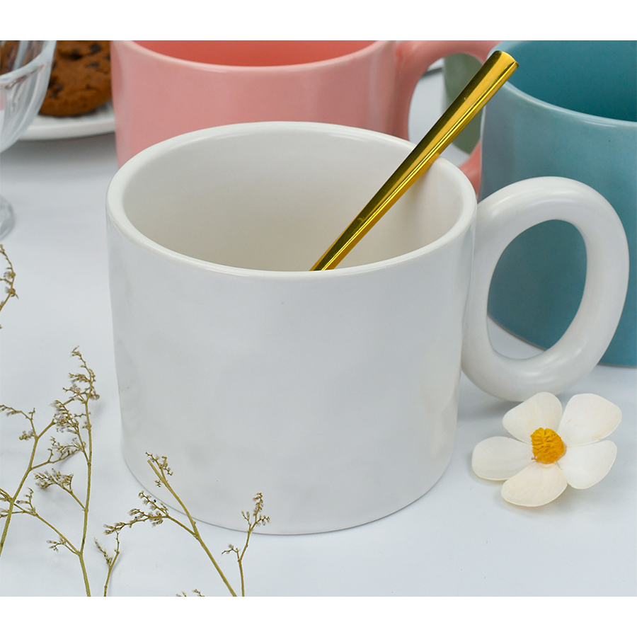 Cark mok matte wit 380ml ø10x8cm